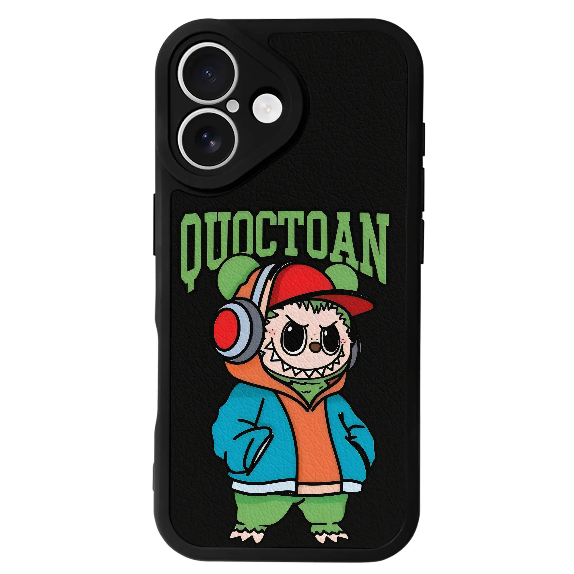 ラブブ グッズ モココ - IPhone 16シリーズ対応 ・ シリコンスマホケース ・ レザー調 ・ 高精度フィット ・ 耐衝撃 ・ ワイヤレス充電対応 ・ 精密カット